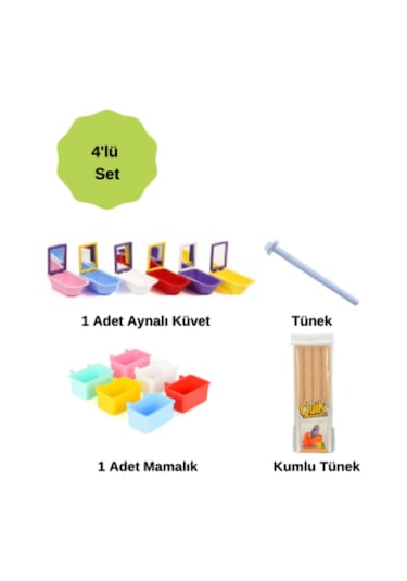 Purecanpati Fit Fly Kuş Aksesuar Set Aynalı Küvet+tünek+mamalık+