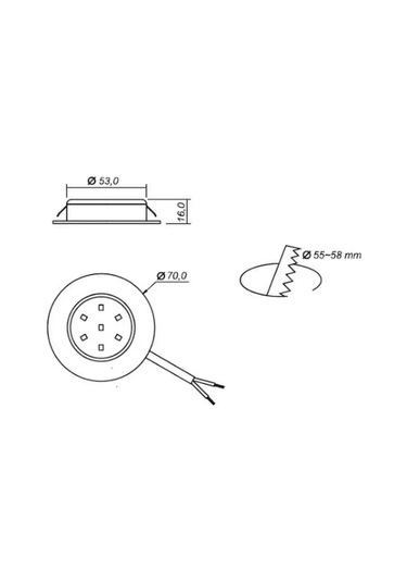 Gls Mobilya İçi Gömülebilir Led Aydınlatma 3 W 151674392 Siyah