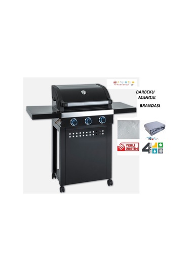 Grillstar Atlanta 300 Gazlı Mangal Örtüsü Branda