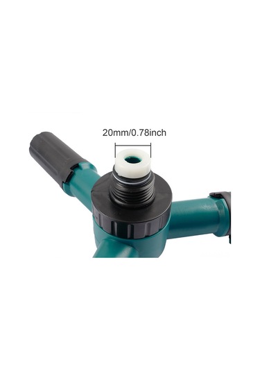 Geeksen Abs Malzeme 360 Döner 12 Burçlu Bahçe Sulama Sprinkleri, Toprak Tüpü İle 3000 Sq. Ft. Kapsama Alanı, Çim Ve Bitki Sulama Aleti