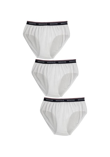3'lü Paket Erkek Büyük Beden 105-180 Kilo Arası İçin Uygun Rahat Kalıp Redzone Likralı Slip Beyaz
