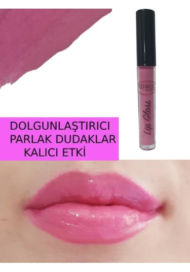 Edwol Make Up Likit Işıldayan Parlak Ruj Nude Kahverengi