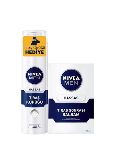 Nivea Men Hassas Tıraş Sonrası Balsam 100 ML + Tıraş Köpüğü 200 ML