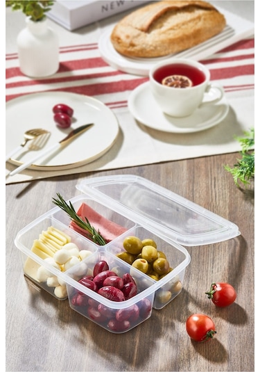 Ny Home 4'lü Set Difrizde Kullanıma Uygun, Küçük Boy Kare Saklama Kabı