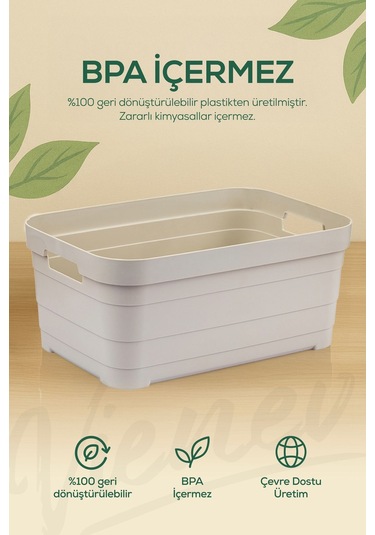 Vienev 6'lı 5 Litre Saklama Kutusu Mavi Mavi