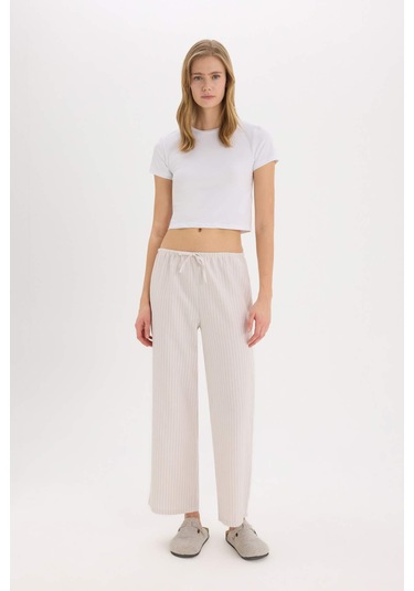 DeFacto Regular Fit Uzun Boy Poplin Alt-Fall in Love E3472AX25SPBG123