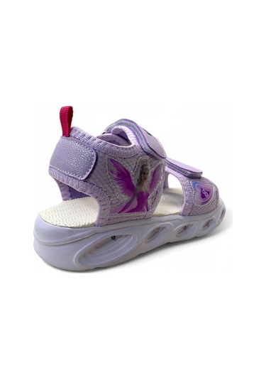 129 Kız Çocuk Okul Öncesi Hafif Işıklı Sandalet LILA