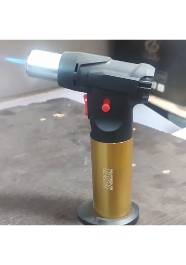 Pürmüz Çakmak Ayaklı Doldurulabilir 1300 Derece Kahverengi