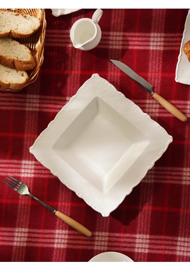 Magistro Kingdom Derin Çorba Kasesi 340 Ml 22x22 Cm 238398058 Beyaz