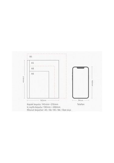 Deri Ajanda Günlük Not Defteri Notebook Lacivert Lacivert