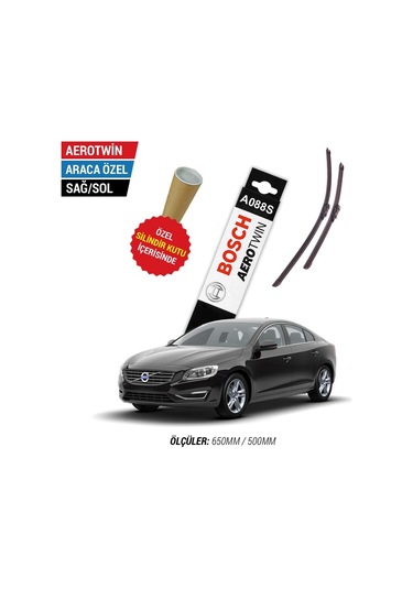 Bosch Aerotwin A088S Volvo S60 Silecek Takımı (2014-2018)