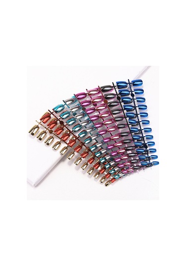 Geeksen 12 Farklı Boyda Tam Kaplama Yapay Tırnak Seti - Manikür Ve Dıy Sanatı İçin