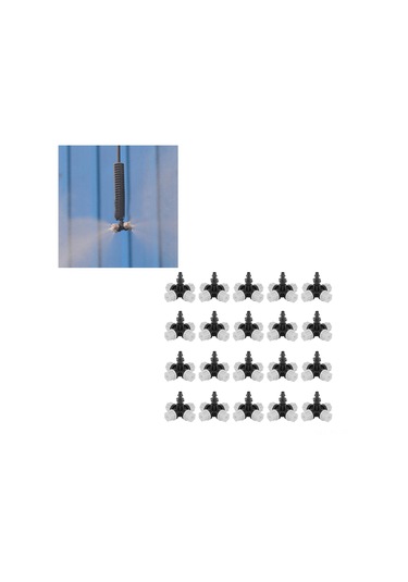 Shineyee 20 Adet Abs Materyal Atomize Sulama Başlığı - Düşük Su Basıncı, 1.5-2m Yayılma - Bahçe, Seracılık, Çim Alani İçin