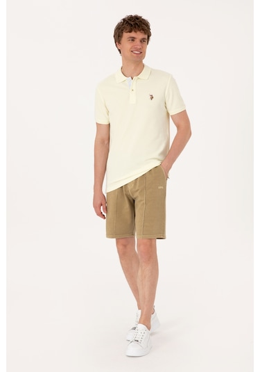 U.s. Polo Assn. Erkek Haki Şort Örme 50306976-vr027 Haki