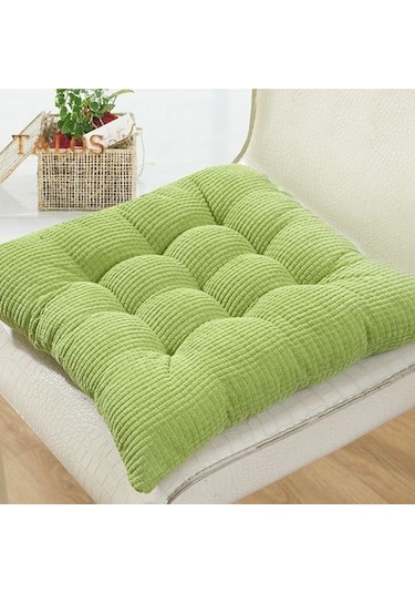 Turuncu Bellek Köpük Kaymaz Sandalye Minderi Tokalı Sabit Ribaund Pamuk Dolgu Yumuşak Rahat Koltuk Minderi