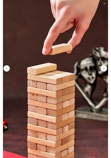 Challenge Jenga Blok Görev Kulesi 54 Parça Jenga