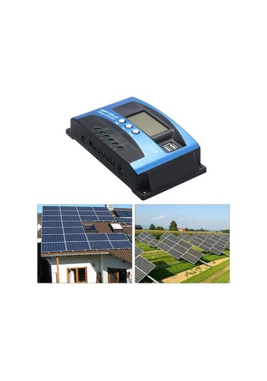 Novahub Çift Usb Ve Lcd Ekranlı 100a Mppt Güneş Şarj Kontrol Cihazı Otomatik Güneş Hücresi Paneli Şarj Regülatörü