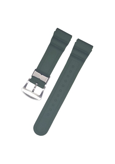 Seiko Prospex Model 22mm Yeşil Silikon Saat Kordonu Yeşil