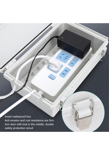 Tenfowee Ip66 Su Geçirmez Elektrik Kutusu, Abs Plastik, 3 Çıkış Delikli, Elektrik Projeleri İçin Güvenli Koruma Kutususu