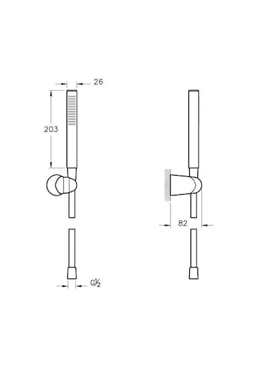 Artema Sticx 1F El Duşu Takımı A45710 Krom
