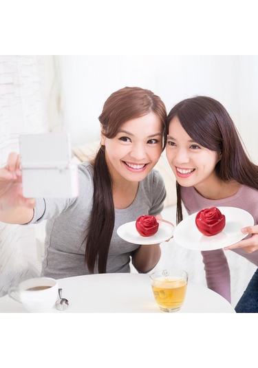 Youmex Üçlü Gül Şekilli Silikon Kalıp Seti: Gıda Dereceli, Fırın/mikrodalga Uyumlu, Kek/şekerleme/buzluk/uyku Kokusu Mum Yapımı İçin Kolay Çıkarım Pembe