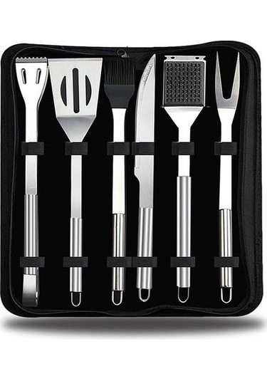 Sones 6 İn 1 Dış Mekan Sofra Seti Kamp Barbekü Sofra Piknik Alet Seti Çok Renkli