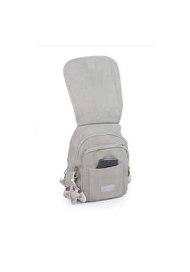 Küçük Boy Krinkıl /klinkır Su Geçirmez Çok Gözlü Uzun Askı Günlük El Omuz Ve Sırt Çantası Bej 13-5a Bej