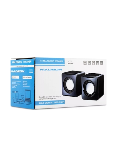 Hadron USB 2.0 Hoparlör Seti 1+1 Stereo Speaker 5W