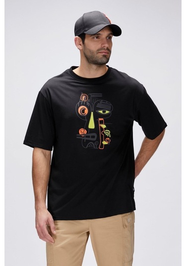 Bad Bear Nıght Man Collıs T-shırt Os 25.01.07.020-c01 SIYAH