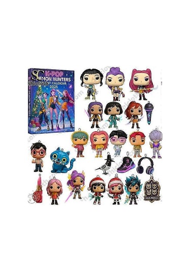 2025 Korean Wave Devil Hunter Blakpink Advent Festival Blind Box Christmas Tree Decoration Acrylic Pendant