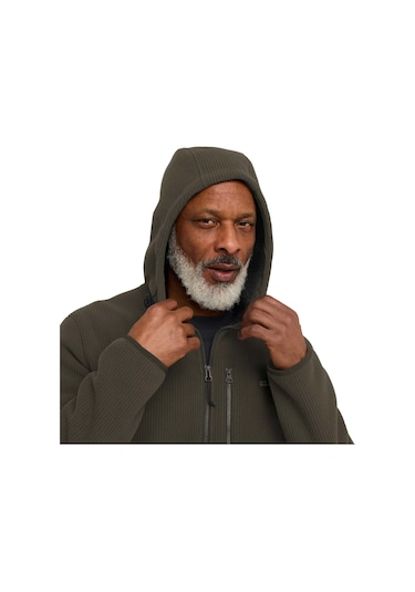 Jack Wolfskın Jack Wolfskin Lake Ridge Hooded Erkek Yeşil Outdoor Ceketi E0205 Haki