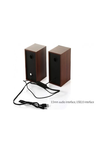 Concord C-8003 Ahşap Desen Usb  Hoparlör