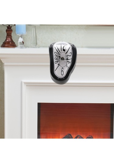 Suntek Magideal Erime Saat Duvar Süsleme Moda Dekoratif Siyah Arapça Siyah