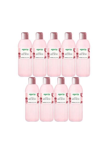 Agarta Doğal Gül Suyu 400ml 9 Lu Set