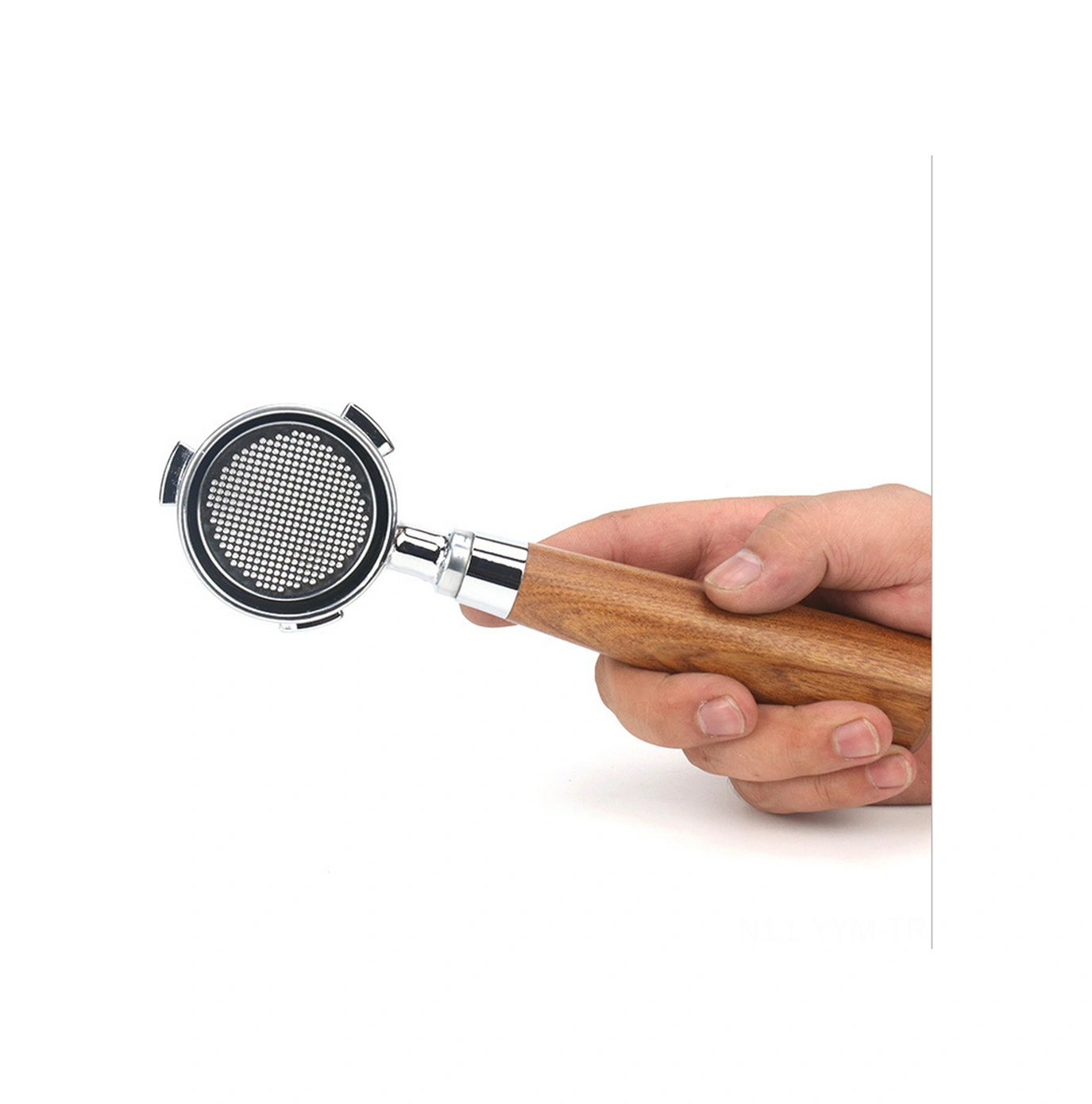 Geeksen Zinc Alloy + Ahşap 51mm 3 Kulaklı Filtreli Kahve Portafilter, Profesyonel Kahve Ekstraksiyonu İçin Dikey Tip B1 Kırmızı Akçaağaç Diğer