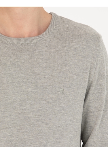 Pierre Cardin Erkek Açık Gri Melanj Kazak /triko 50270179-vr091 Açık Gri Melanj