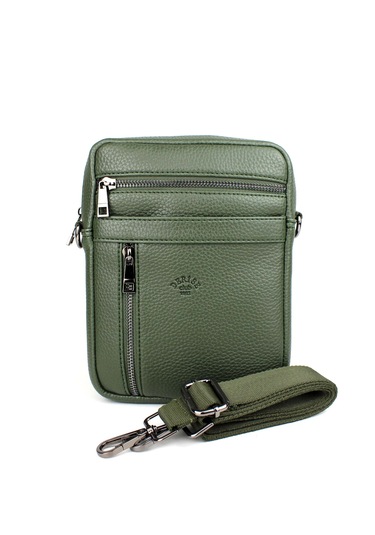 Erkek Askılı Postacı Çanta Omuz Çantası Haki