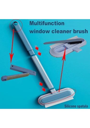 4 In 1 Cam Pencere Temizleme Sileceği Koltuk Halı Tüyü Toplama