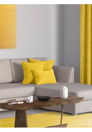 Home Daily Series Güneş Sarısı Rengi Kırlent Yastık Kılıfı Güneş Sarısı