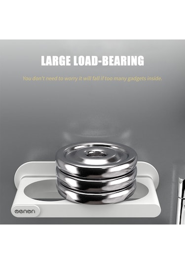 Moveevo Menen Saç Kurutma Makinesi Tutucu Duvara Monte Saç Kurutma Makinesi Askı Rafı Düzenleyici Bardak Saklama Rafı Banyo