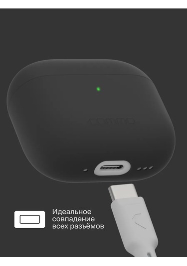 Commo  Airpods Uyumlu 4 İçin Shield Case Silikon Kılıf, Siyah 326101453 Siyah