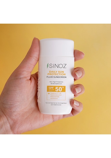 Sinoz Günlük Kullanım için Yüz Güneş Kremi SPF50+ 50 ML