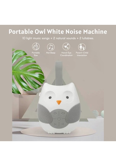 Geeroyoo Bt0179 Bebek Uyku Makinesi: Beyaz Gürültü Ve Ninnilerle Rahat Uyku, Taşınabilir Ve Ayarlanabilir Ses, Pil İle Çalışır