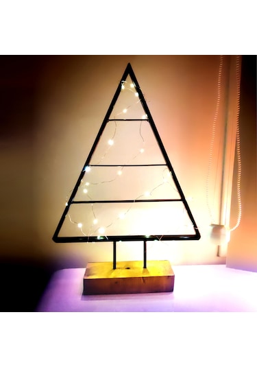 Yılbaşı Çam Ağacı Işıklı Ledli Metal Yeni Nesil
