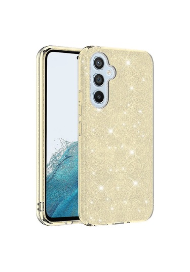 Galaxy Uyumlu Uyumlu A14 Kılıf Zore Shining Simli Silikon Kılıf