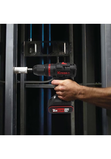 Kress KUC30.1 20V/2.0AH Li-ion 60NM Çift Akülü Profesyonel Şarjlı Darbeli Matkap