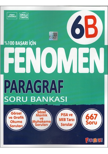 Fenomen 6.sınıf 6b Paragraf Soru Bankası