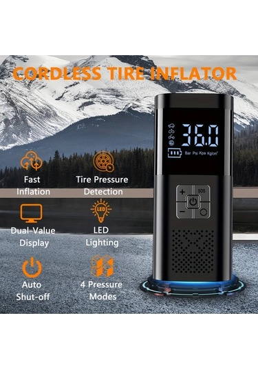 Primepickings Fast Tire Inflator Sm02-15-3 150psı Portatif Lastik Şişirme Kompresörü Led Işıklı 2025 Yükseltmeli