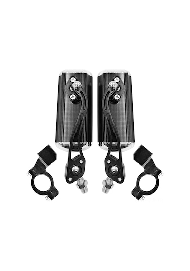 2 Paket Bisiklet Arka Görüş Aynası Ayarlanabilir Döner Ayna Geniş Açı Arka Görüş Alüminyum Alaşım Güvenlik Arka Görüş Aynası