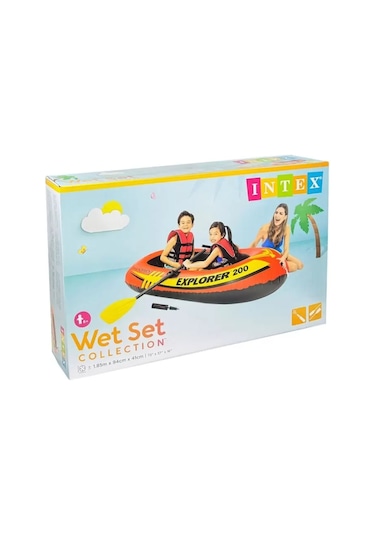 Ib58331 Intex Explorer Bot 200 Set Kürek Pompa 185x94x41 Cm